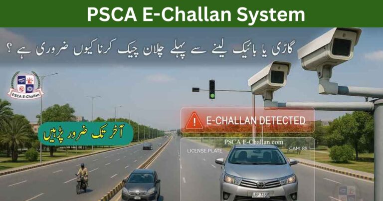 PSCA E-Challan System – Complete Guide to Online E-Challan Check & Payment in Punjab