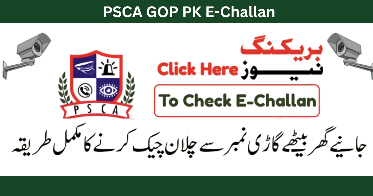 PSCA GOP PK E-Challan Complete Guide to Online Check & Verification