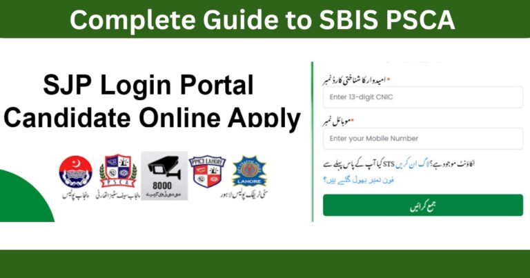 SBIS.GOP.PK Login – Complete Guide to SBIS PSCA Gop PK Verification & Registration