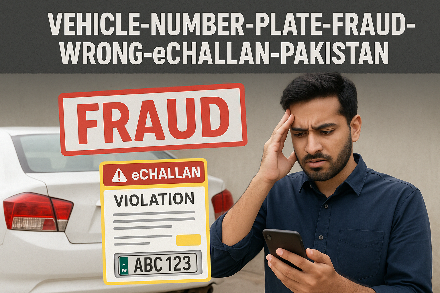 Vehicle Number Plate Fraud Wrong eChallan Pakistan — My Personal Experience & What I Learned