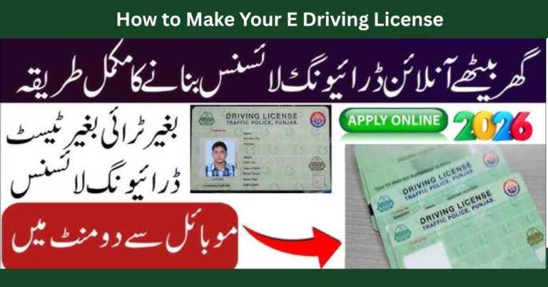 How to Make Your E Driving License from Mobile Phone Easy Steps (Complete Guide)